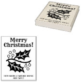 Druk uw eigen kerstkaarten af rubberstempel (Gestempeld)