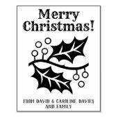 Druk uw eigen kerstkaarten af rubberstempel (Afrduk)