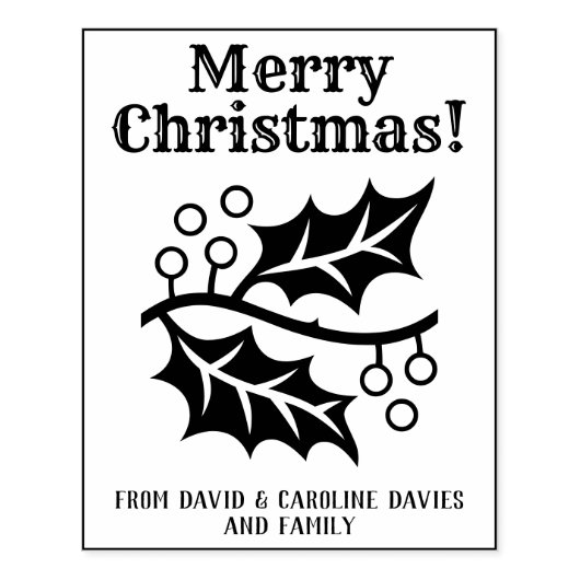 Druk uw eigen kerstkaarten af rubberstempel (Afrduk)