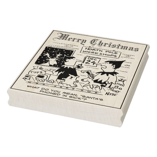 Druk uw eigen kerstkaarten af rubberstempel (Stempel)