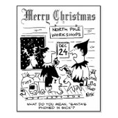 Druk uw eigen kerstkaarten af rubberstempel (Afrduk)