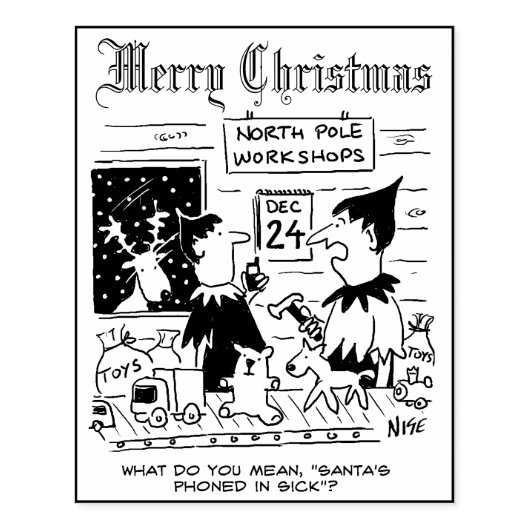 Druk uw eigen kerstkaarten af rubberstempel (Afrduk)