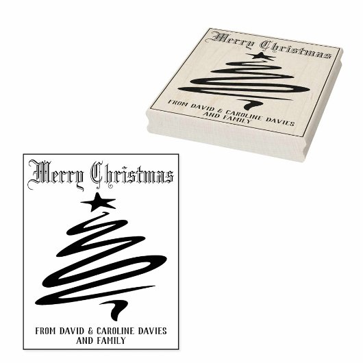 Druk uw eigen kerstkaarten af rubberstempel