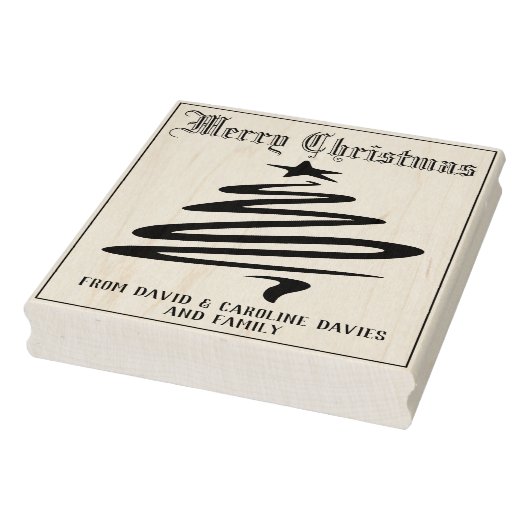 Druk uw eigen kerstkaarten af rubberstempel (Stempel)