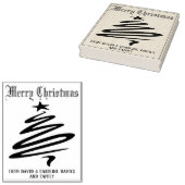 Druk uw eigen kerstkaarten af rubberstempel (Gestempeld)