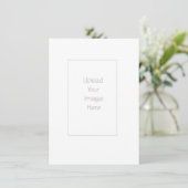 Druk uw eigen uitnodigingen af - formaat 4,25 x 6, (Staand voorkant)