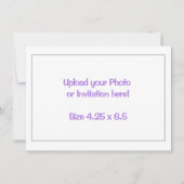 Druk uw eigen uitnodigingen af - formaat 4,25 x 6, (Voorkant)
