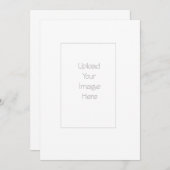 Druk uw eigen uitnodigingen af - Grootte 5x7 (Voorkant / Achterkant)