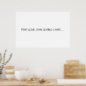 DRUK UW EIGEN VERZITTINGSKAART AF POSTER (Keuken)