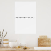 DRUK UW EIGEN VERZITTINGSKAART AF POSTER (Keuken)