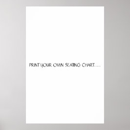 DRUK UW EIGEN VERZITTINGSKAART AF POSTER