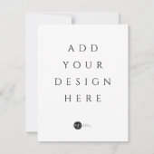 Druk uw kaart / uitnodiging af in elk formaat (Achterkant)