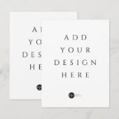 Druk uw kaart / uitnodiging af in elk formaat (Voorkant / Achterkant)