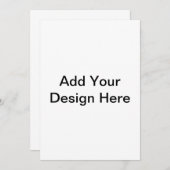 Druk uw ontwerp af - Aangepaste 5x7 uitnodigingsdr Kaart (Voorkant / Achterkant)