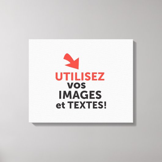 Druk uw ontwerpen online af in het Frans Canvas Afdruk (Voorkant)
