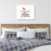 Druk uw ontwerpen online af in het Frans Canvas Afdruk (Insitu (Slaapkamer))