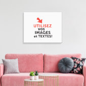 Druk uw ontwerpen online af in het Frans Canvas Afdruk (Insitu (Woonkamer))