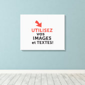 Druk uw ontwerpen online af in het Frans Canvas Afdruk (Insitu (Houten vloer))