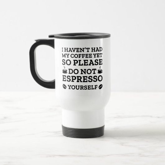Druk uzelf niet uit in Espresso Reisbeker (Links)