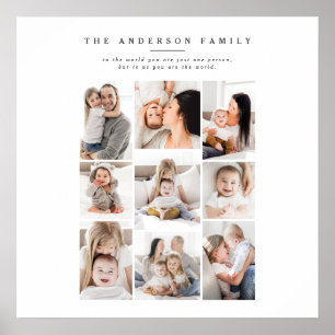 druk van de familie de multifoto poster