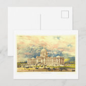 druk van het State Capitol in Helena, Montana Briefkaart (Voorkant / Achterkant)