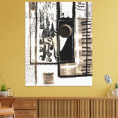 Druk van het Verrekte Canvas van de Taal van de st Afdruk (Insitu (Woonkamer))