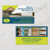 Druk/Visitekaartje voor het wassen van stroom Visitekaartje (Voorkant / Achterkant)