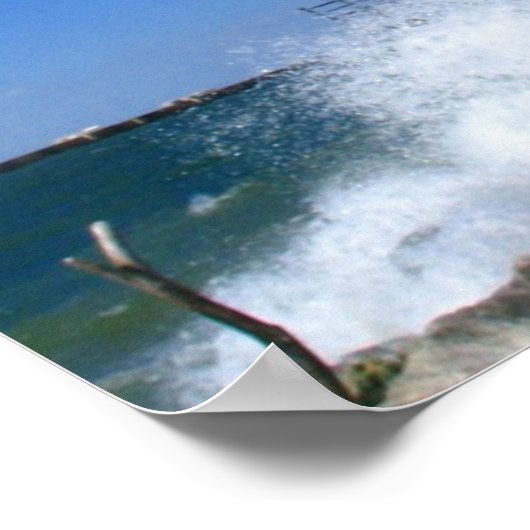 Druk vuurtoren van Lorain Poster (Hoek)