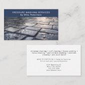 Druk Waskracht Wassen Huis Schoonmaken Modern Visitekaartje (Voorkant / Achterkant)