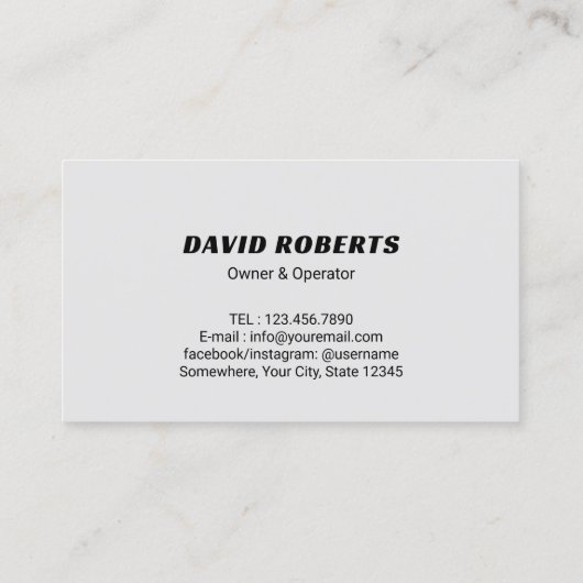 Druk Wasmachine Macht Wasmachine 5 Sterren Schoonm Visitekaartje (Achterkant)