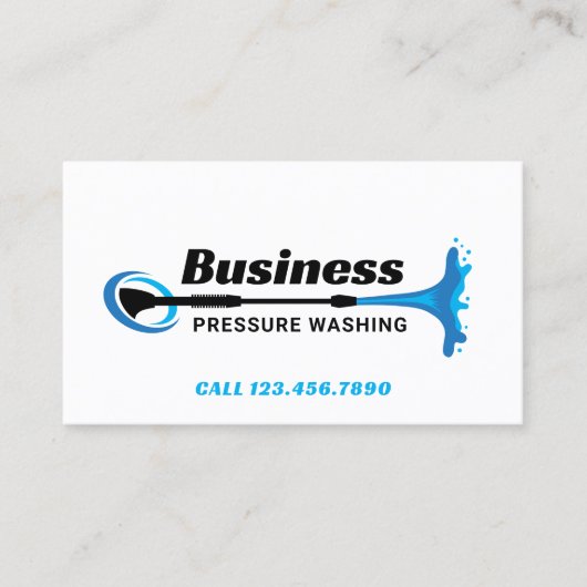 Druk Wasmachine Moderne reiniging Visitekaartje (Voorkant)