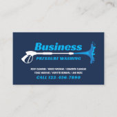 Druk Wasmachine Navy Cleaning Visitekaartje (Voorkant)