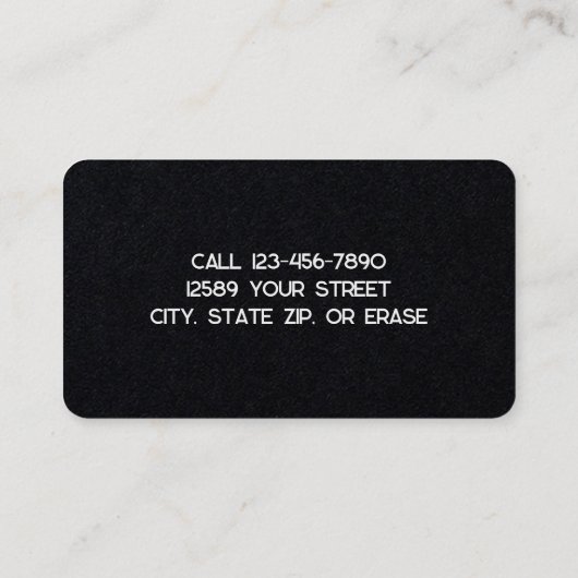 Druk Wasmachine Premium Visitekaartje (Achterkant)