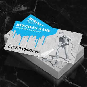 Druk wassen 3D Power Washer Huis schoonmaken Visitekaartje