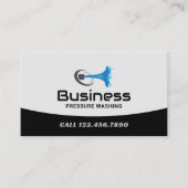 Druk Wassen Aangepaste Power Wash Logo Schoonmaak Visitekaartje (Voorkant)