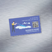 Druk Wassen Aangepaste QR Magnetisch Visitekaartje (Voorbeeld)