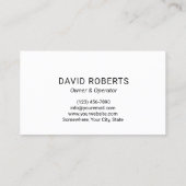 Druk wassen Beer Power Wash Cleaning Service Visitekaartje (Achterkant)