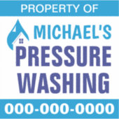 Druk wassen eigenschap sticker (Voorkant)