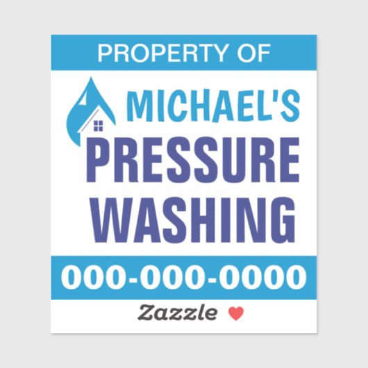 Druk wassen eigenschap sticker (Vel)