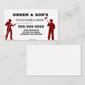 Druk wassen en schilderen visitekaartje (Voorkant / Achterkant)