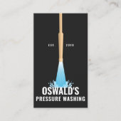 Druk wassen, gouden power wash Pistool Visitekaartje (Voorkant)