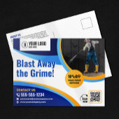 Druk Wassen Huis Raam Reiniging Power Wash Briefkaart