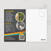 Druk wassen huis schoonmaken Power Wash Service Briefkaart (Achterkant)