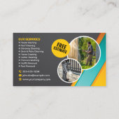 Druk wassen huis schoonmaken Power Wash Service Visitekaartje (Achterkant)