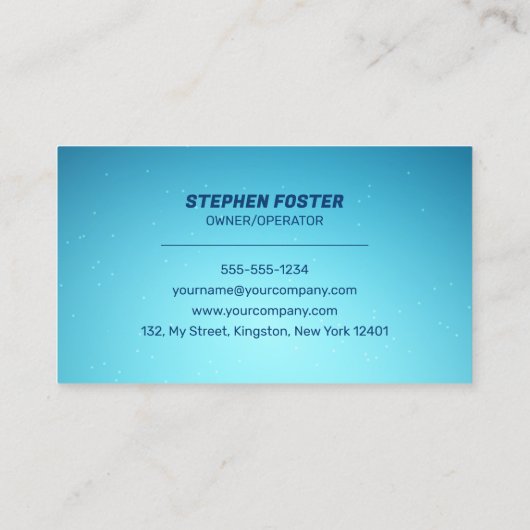 Druk Wassen Huis Wassen Macht Wassen Schoonmaken Visitekaartje (Achterkant)