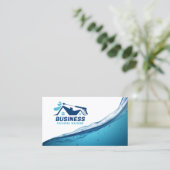 Druk Wassen Huis Wassen Macht Wassen Schoonmaken Visitekaartje (Staand voorkant)