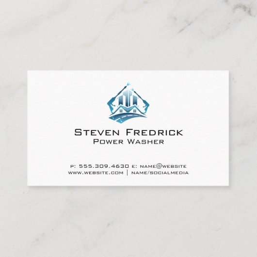 Druk wassen Logo | Zeepschuim Visitekaartje (Achterkant)