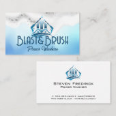 Druk wassen Logo | Zeepschuim Visitekaartje (Voorkant / Achterkant)