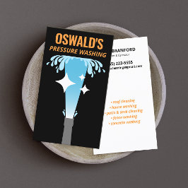 Druk Wassen Macht Patriottische Wassen Schoonmaken Visitekaartje