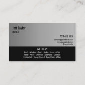 Druk Wassen Macht Wassen Dak Auto Garage Visitekaartje (Achterkant)